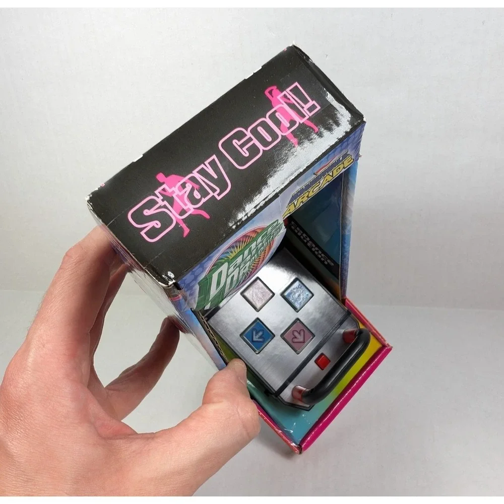 Mini DDR Machine Dance Dance Revolution Boardwalk Arcade Finger Video Game